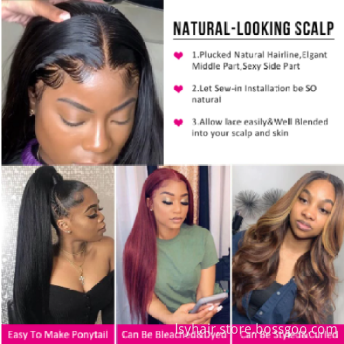 Human Hair Wigs For Black Women Transparent Hd Lace Frontal Wigs Human Hair Lace Front Brazilian Virgin Hair Lace Front Wigs